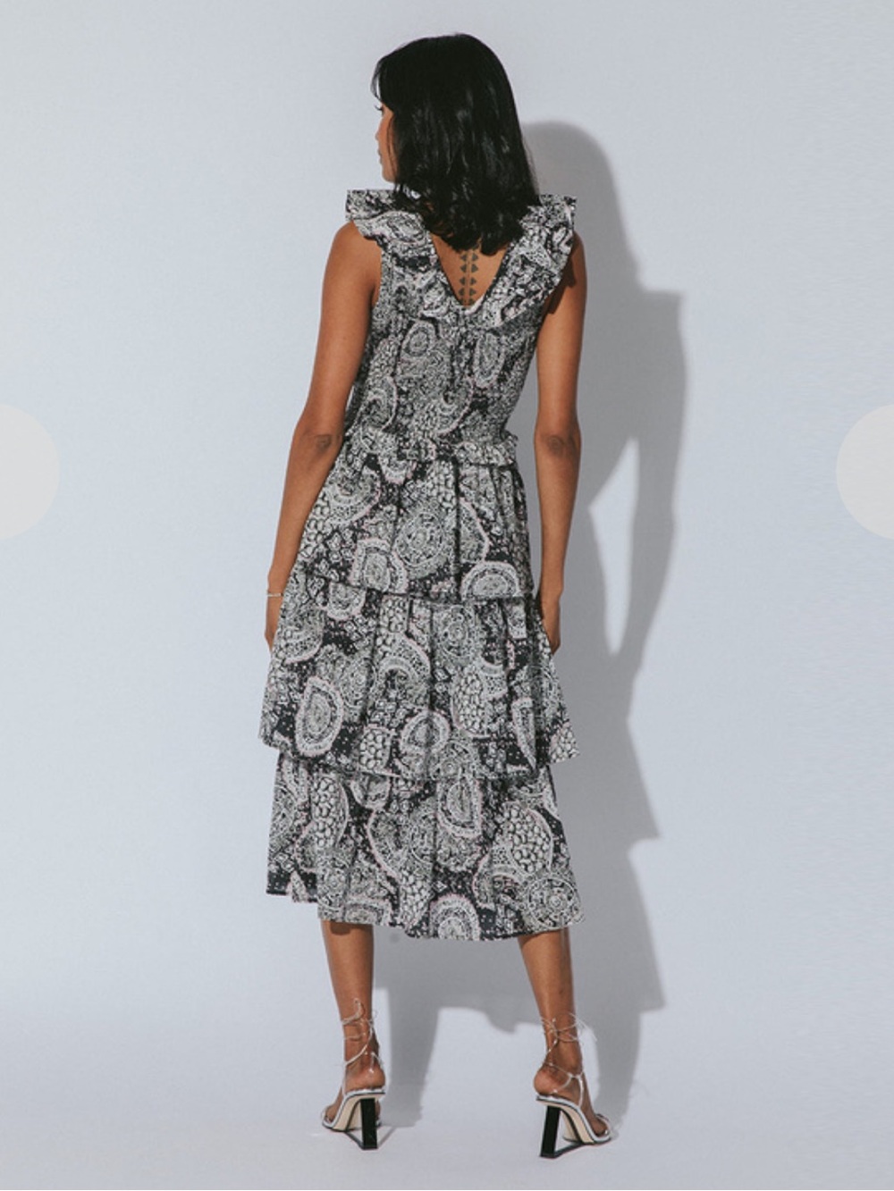 Cleobella Lucy Midi Dress Geo Print size Large - Picture 4 of 5